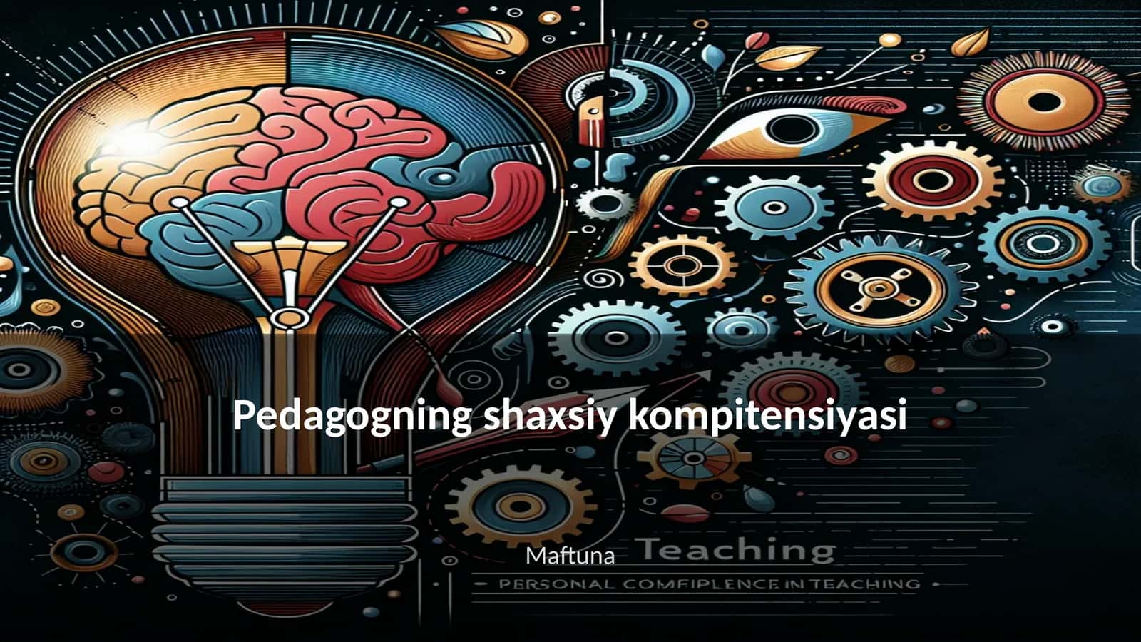 Pedagogning shaxsiy kompitensiyasi 1