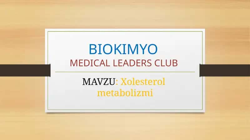 BIOKIMYOMEDICAL LEADERS CLUB 1