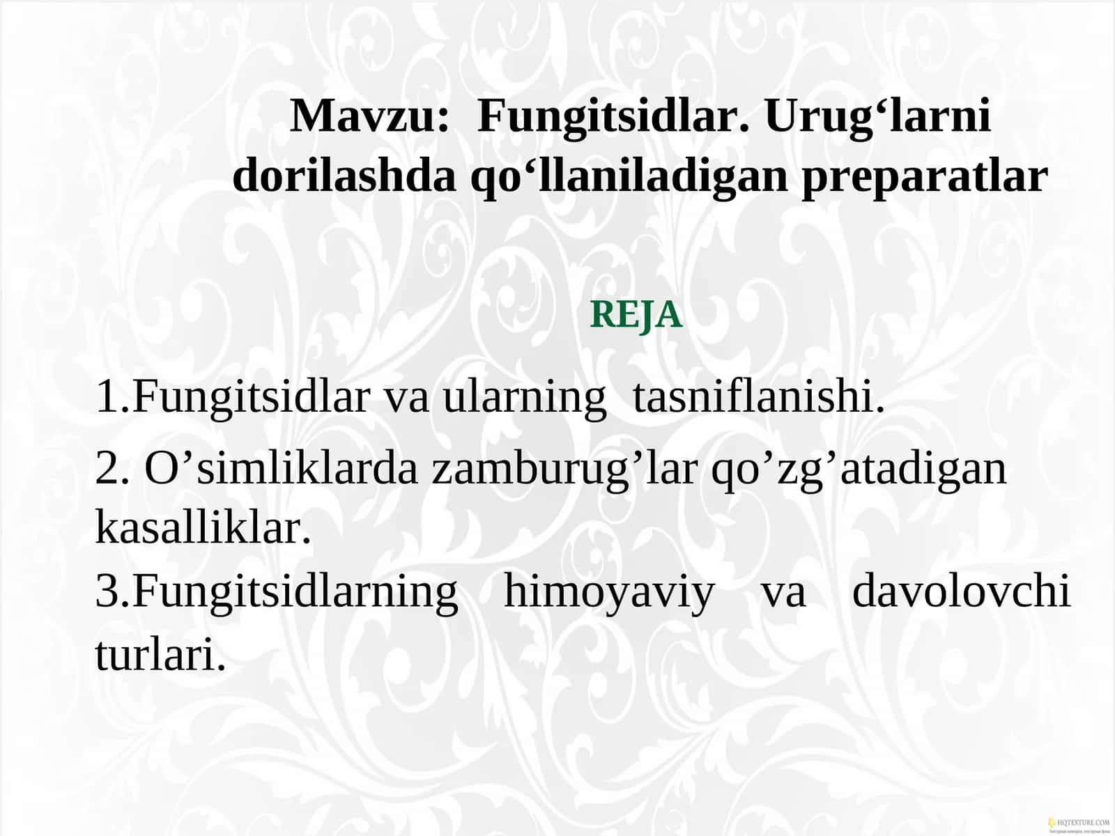 Fungitsidlar. Urug‘larni dorilashda qo‘llaniladigan preparatlar 1