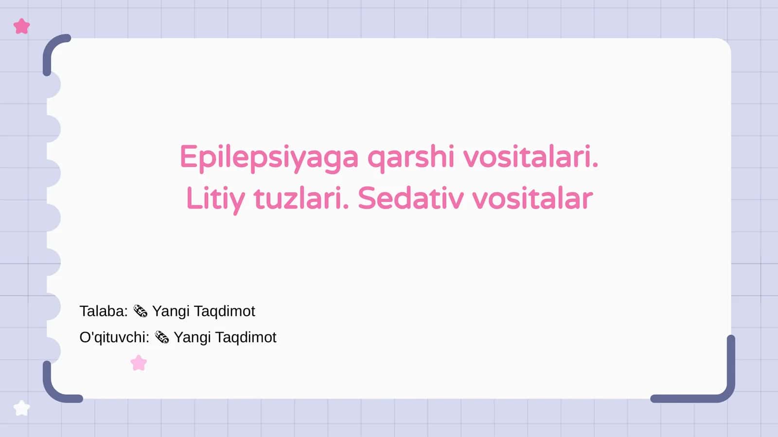 Epilepsiyaga qarshi vositalari 1