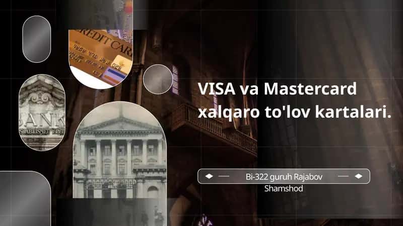 VISA va Mastercard xalqaro to'lov kartalari 1
