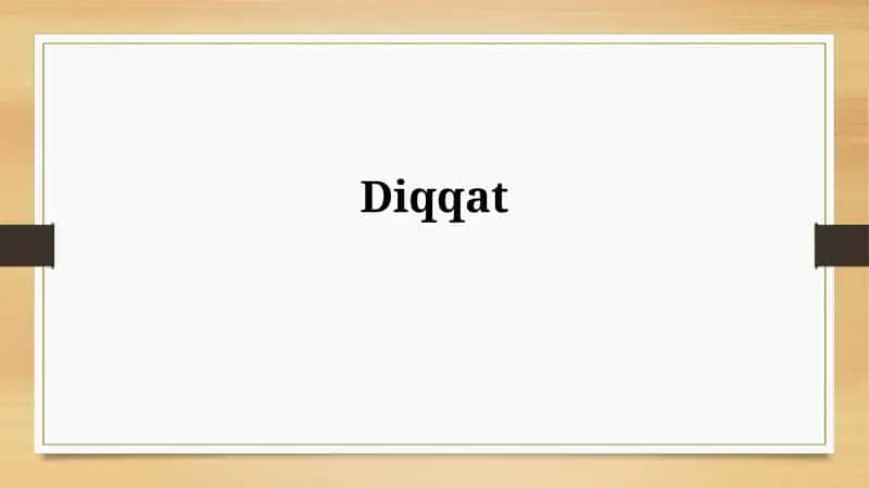 Diqqat: Ta'rif va turlari 1