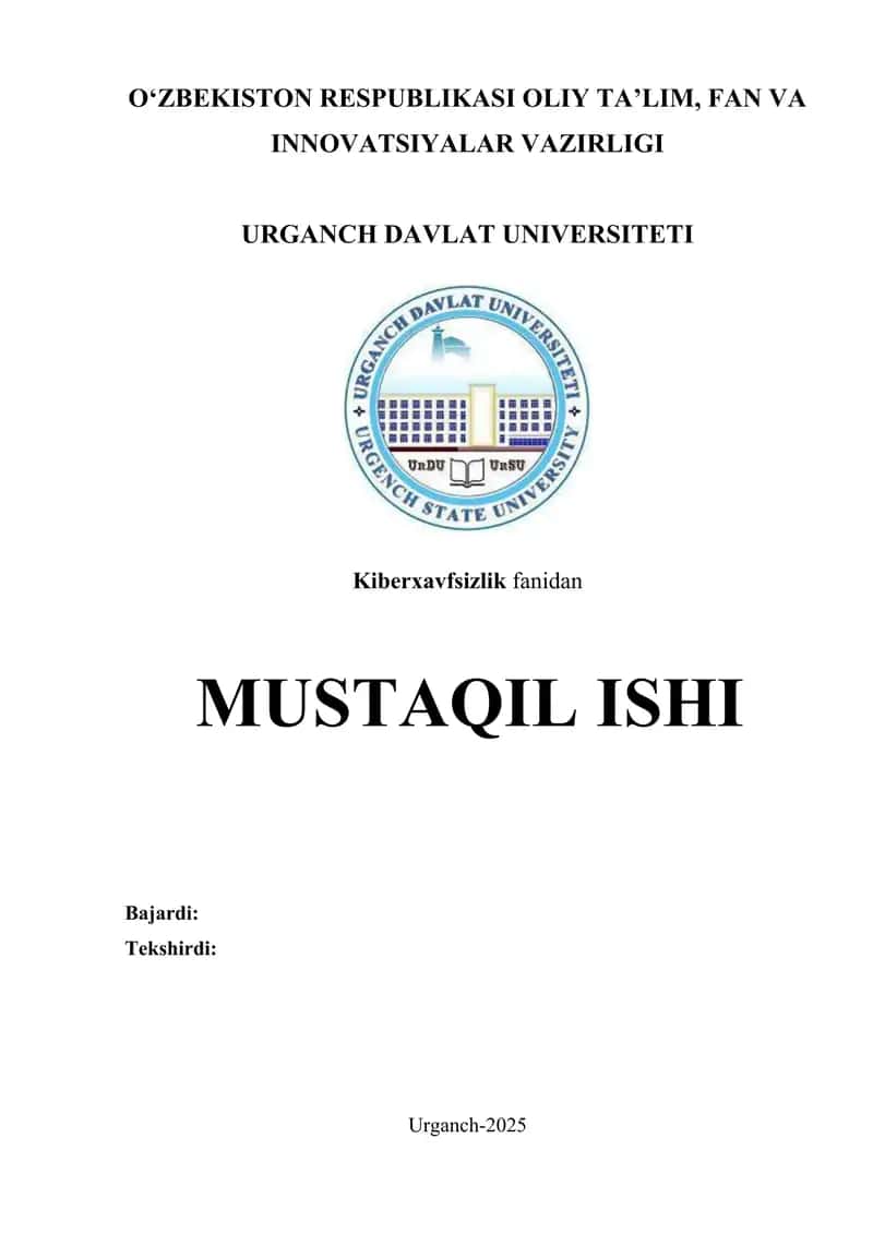 Axborotni ximoyalashning kriptografik usuli 1