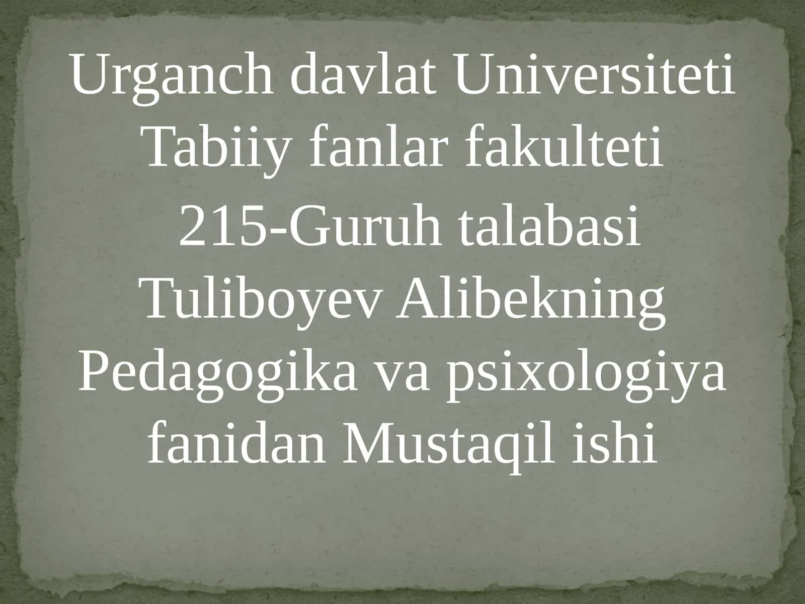 Qobiliyatlar haqida tushuncha 1