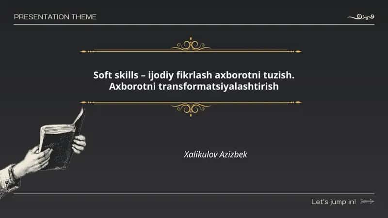 Ijodiy fikrlashning mohiyati 1