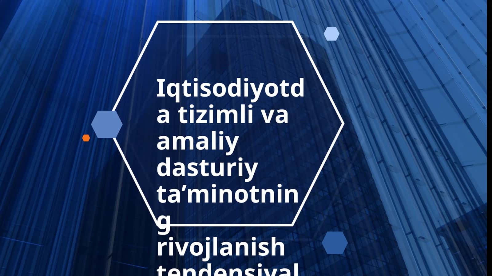 Iqtisodiyotda tizimli va amaliy dasturiy ta’minotning rivojlanish tendensiyalari 1