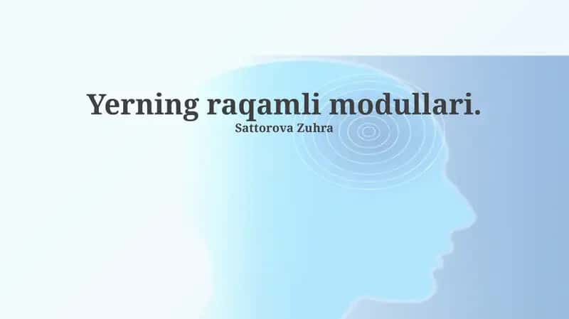 Raqamli Modullar Standartlari 1
