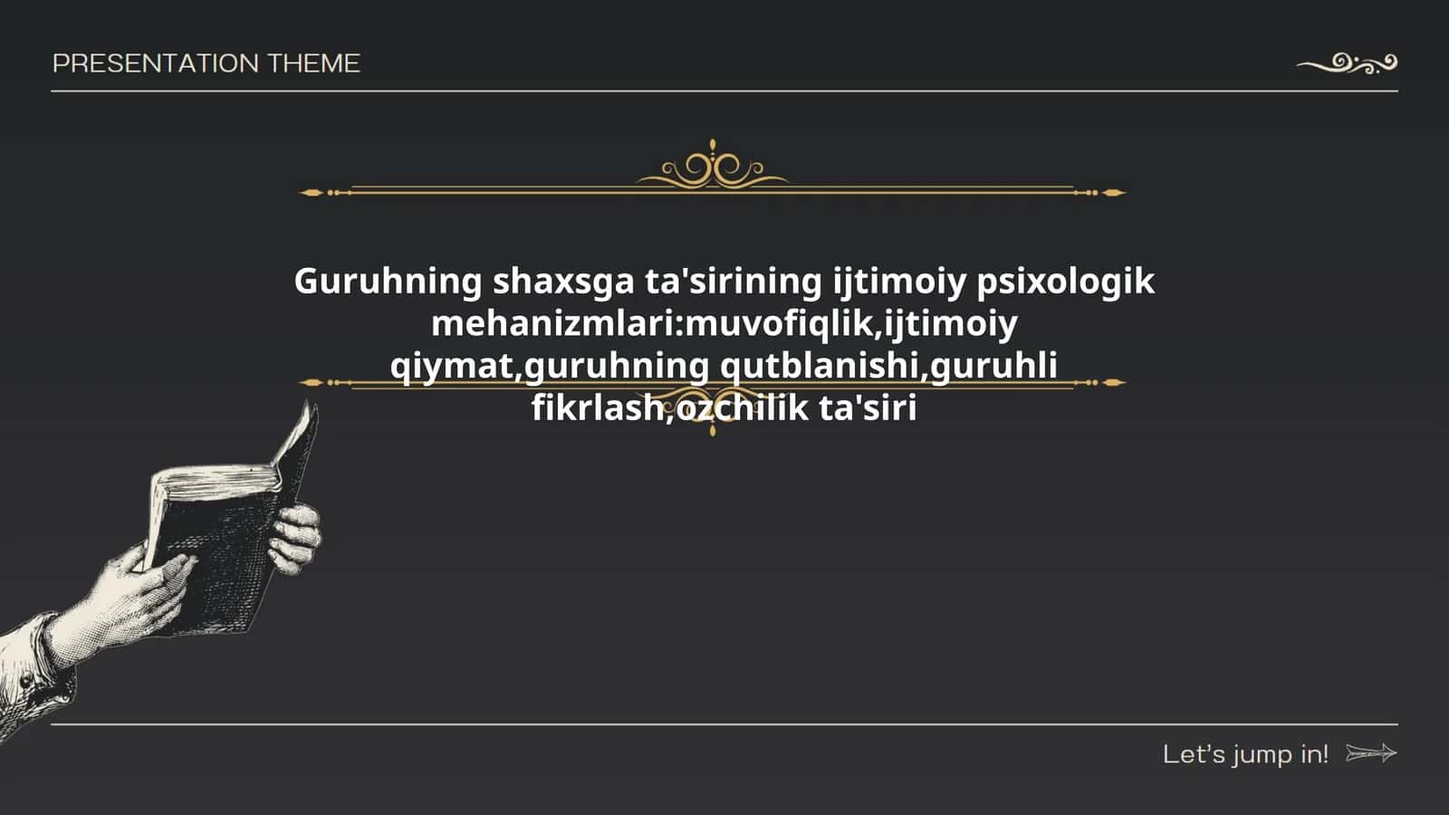 Guruhning shaxsga ta'sirining ijtimoiy psixologik mehanizmlari 1