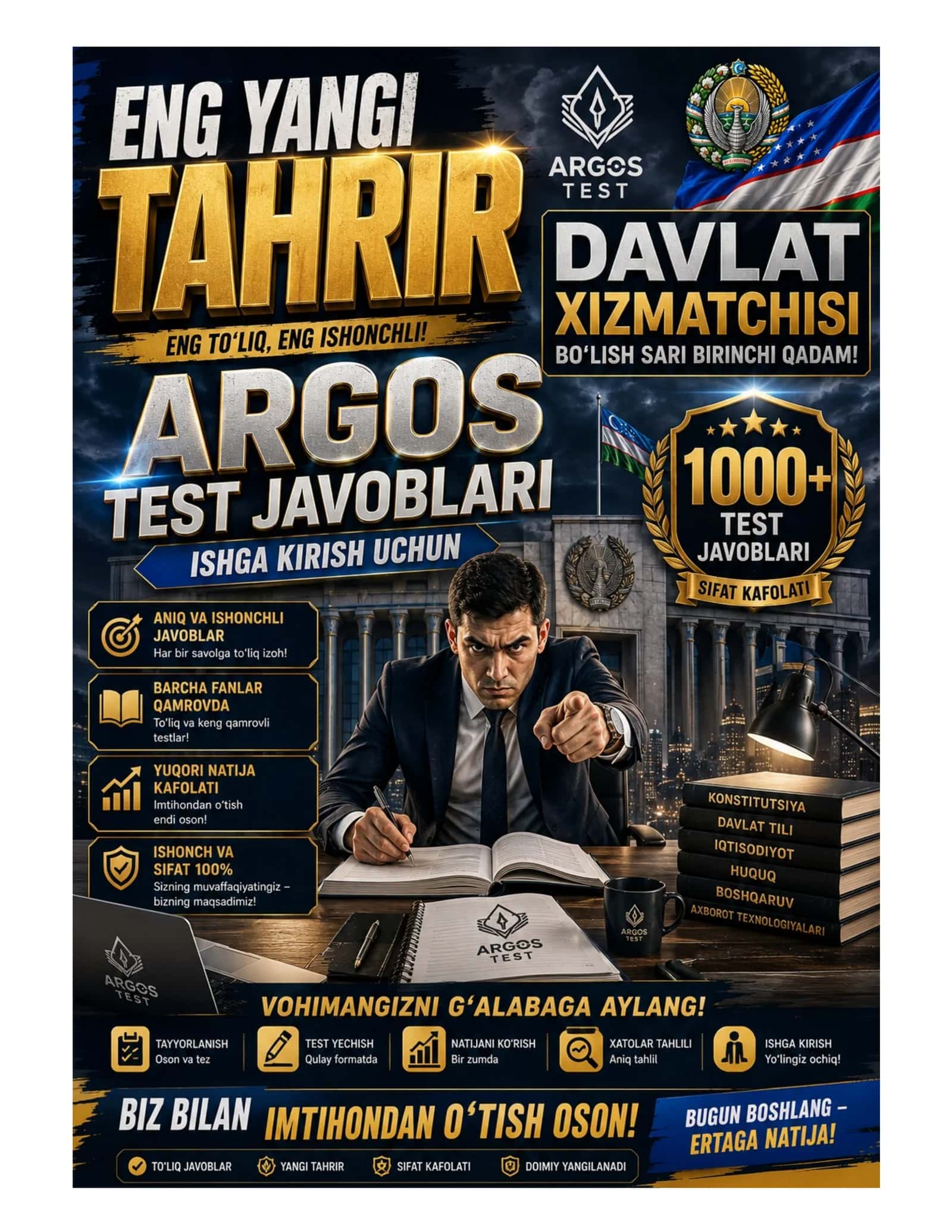 Argos test javoblari ENG yangi tahrir 1