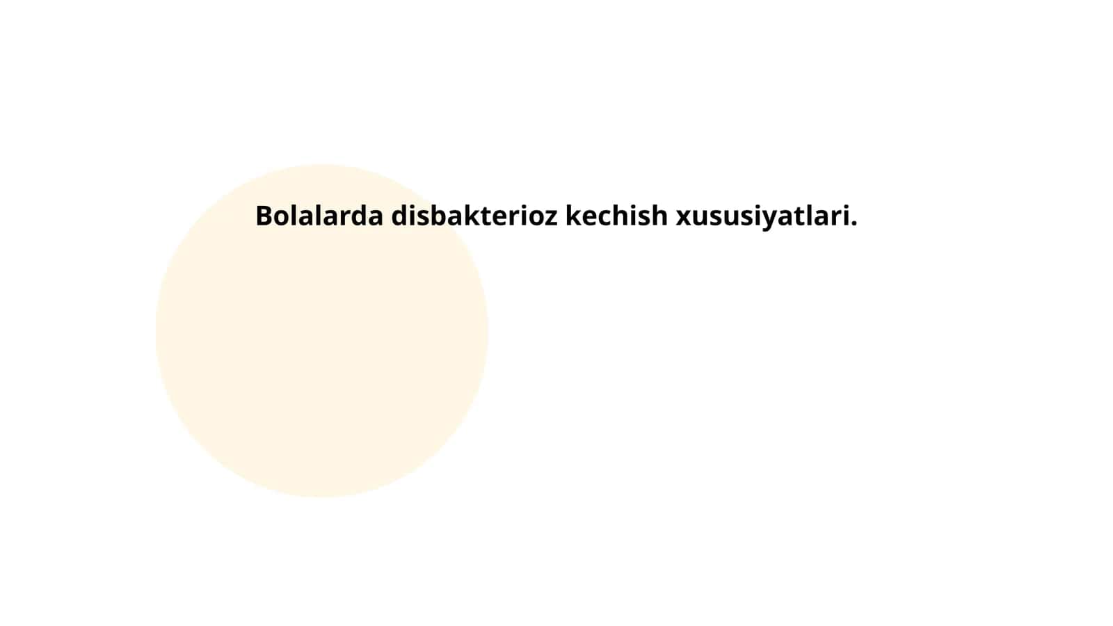 Bolalarda Disbakterioz Kechish Xususiyatlari 1