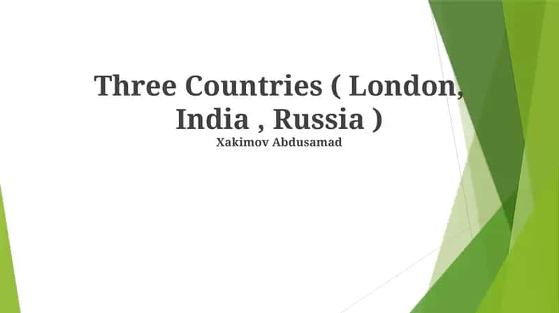 Cultural Diversities in Three Countries 1