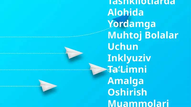 Umum Ta‘Lim Tashkilotlarda Alohida Yordamga Muhtoj Bolalar Uchun Inklyuziv Ta‘Limni Amalga Oshirish Muammolari Va Istiqlolari 1
