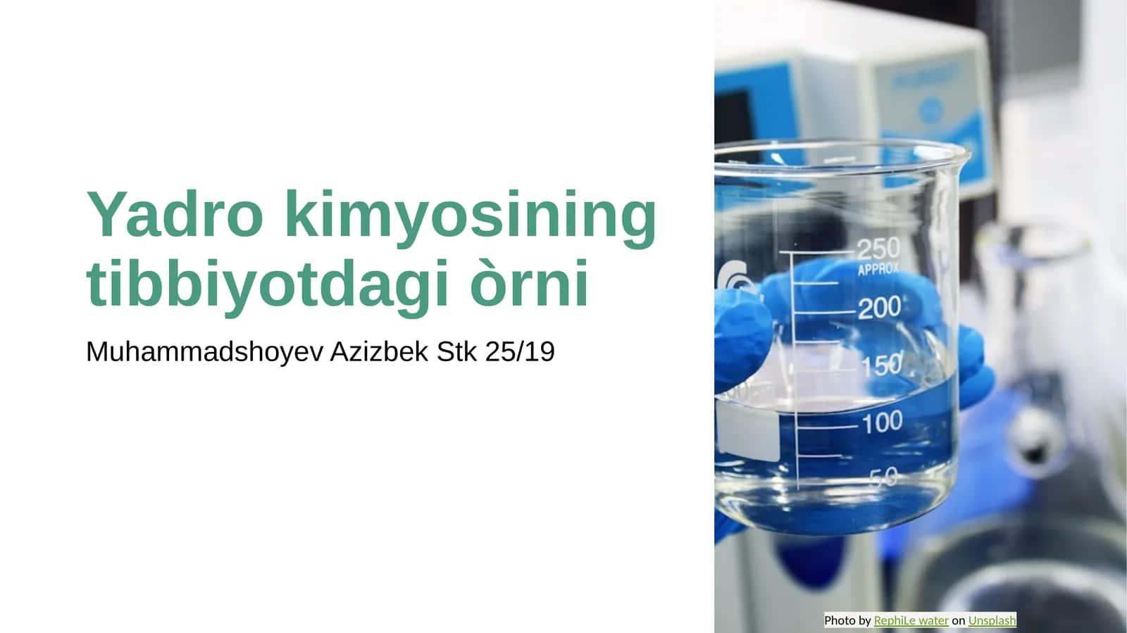Yadro kimyosining tibbiyotdagi òrni 1