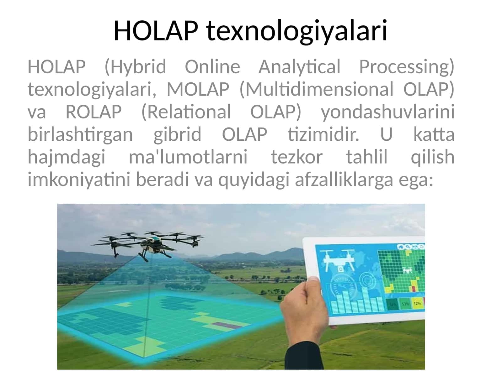 HOLAP texnologiyalari 1