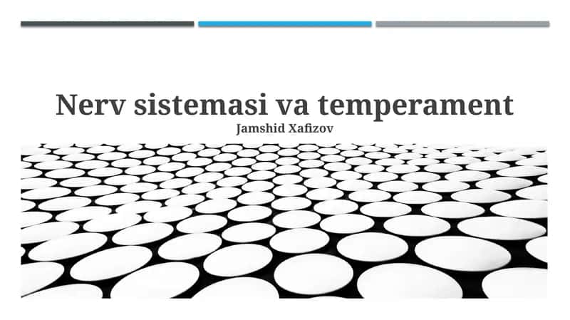 Nerv sistemasi va temperament 1