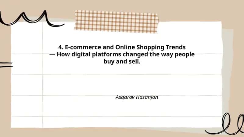 E-commerce and Online Shopping Trends 1