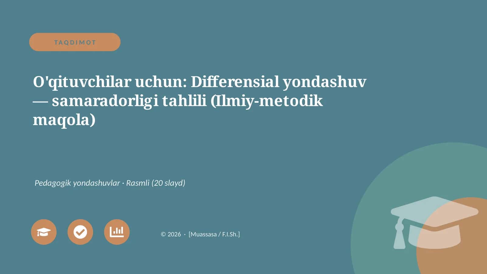 Differensial yondashuv — samaradorligi tahlili (Ilmiy-metodik maqola) 1