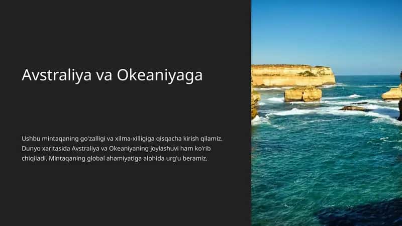 Avstraliya va Okeaniyaga 1