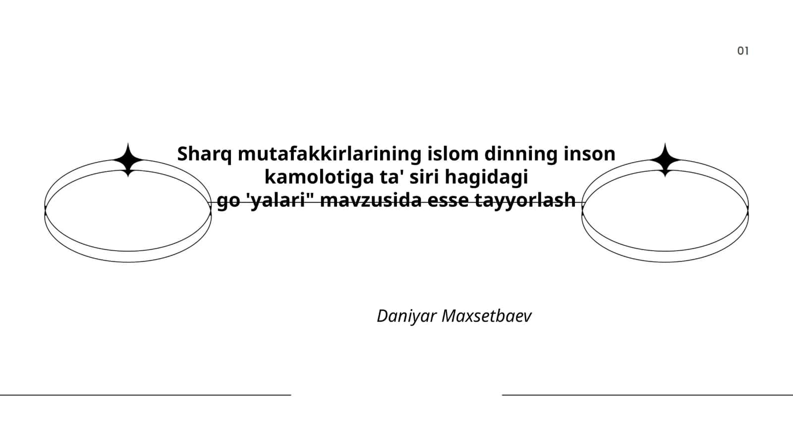 Sharq mutafakkirlarining islom dinning inson kamolotiga ta' siri hagidagi go 'yalari 1