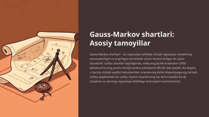 Gauss-Markov shartlari: Asosiy tamoyillar 1