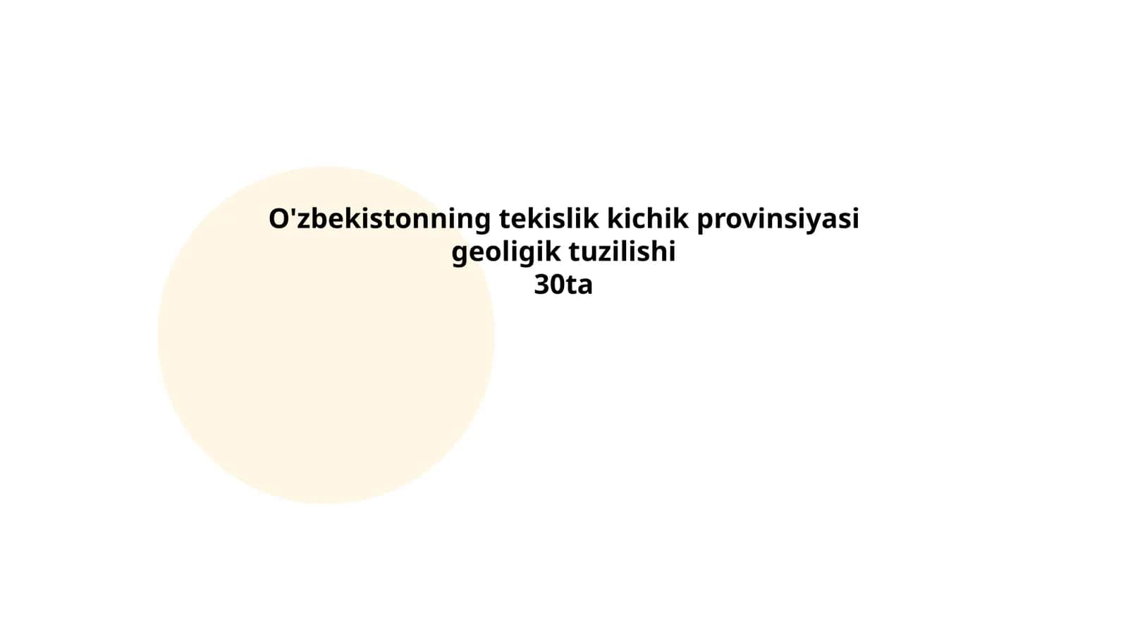 O'zbekistonning tekislik kichik provinsiyasi geoligik tuzilishi 1