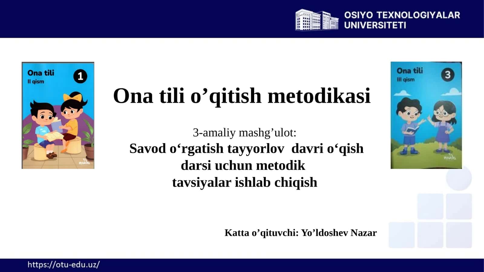 Onatilio’qitishmetodikasi 1