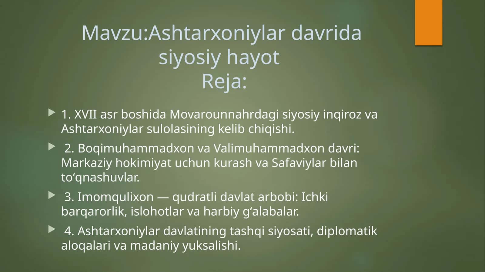 Ashtarxoniylardavridasiyosiyhayot 1