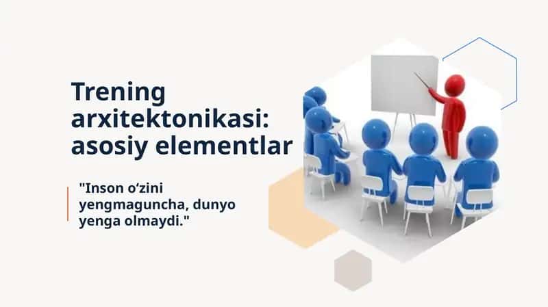 Trening arxitektonikasi: asosiy elementlar 1