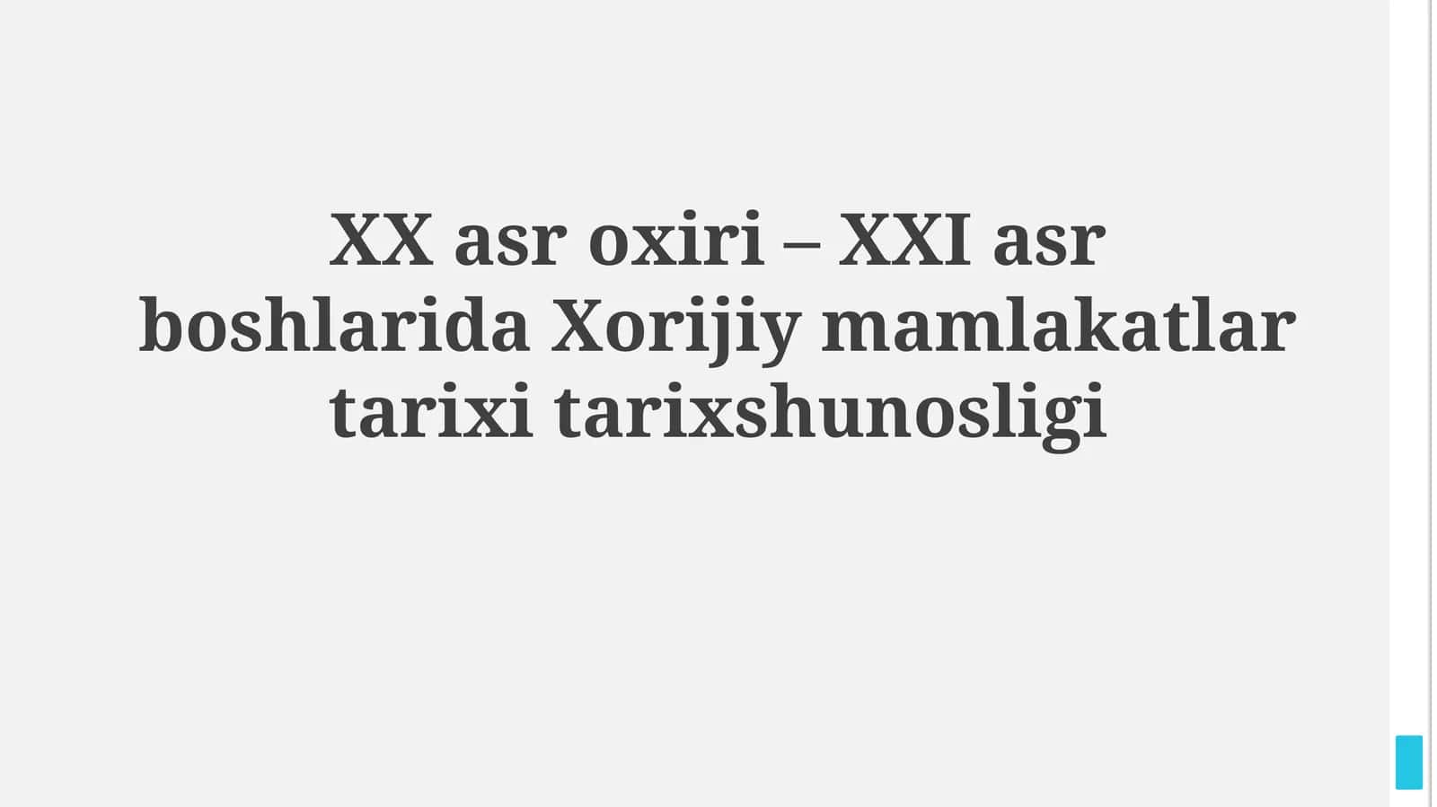 Metodologik o'zgarishlar va yangi yo'nalishlar 1