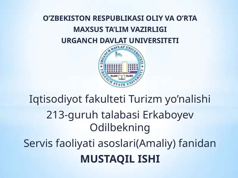 RESTORANLARDA MEHMONLAR ISHONCHI. BARLARDAGI SERVIS 1