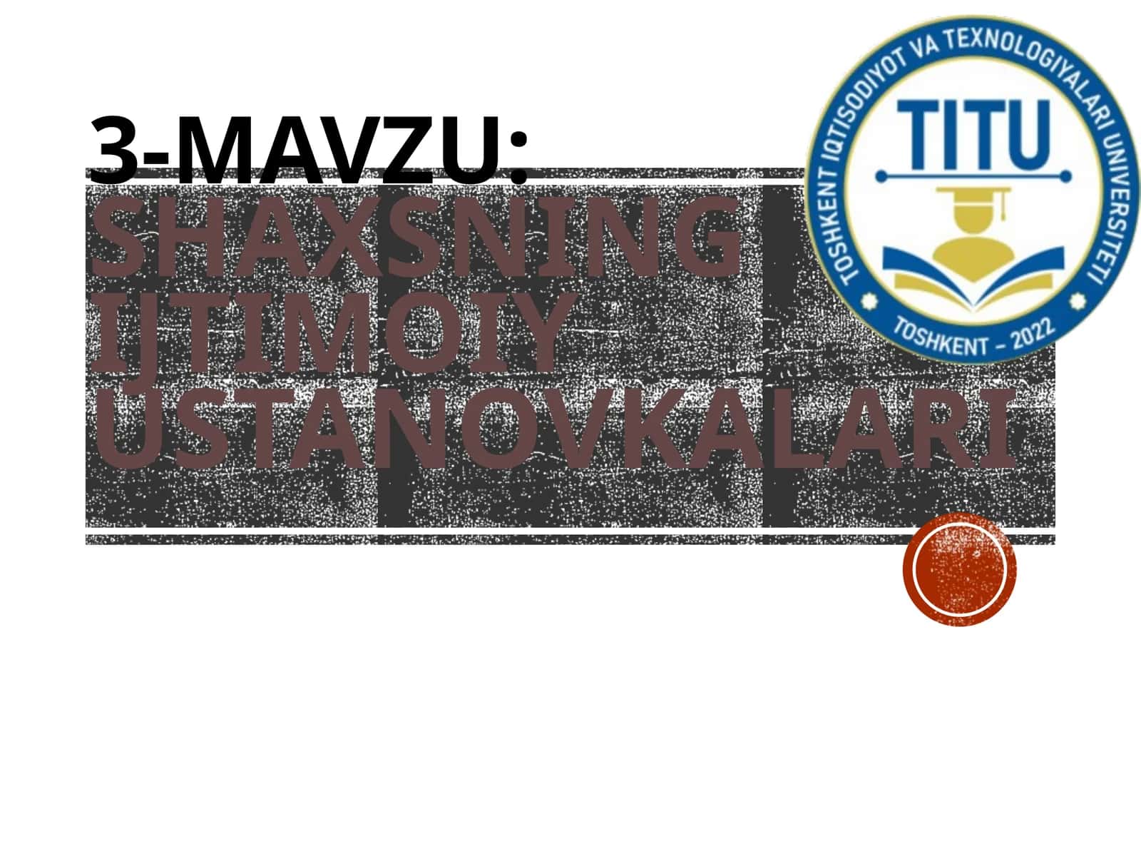 Shaxsning ijtimoiy ustanovkalari 1