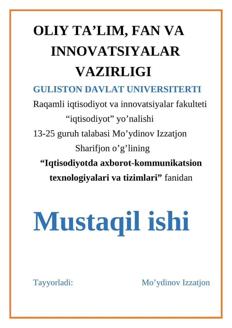 Taqdimotlarni ishlab chiqishning instrumental vositalari 1