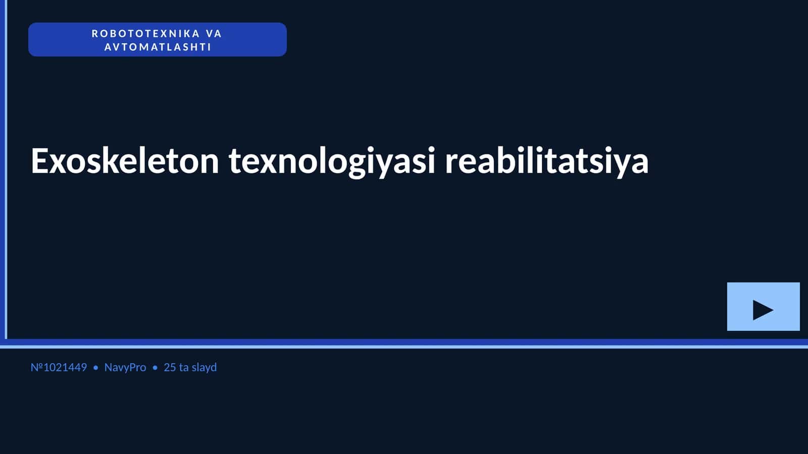 Exoskeleton texnologiyasi reabilitatsiya 1