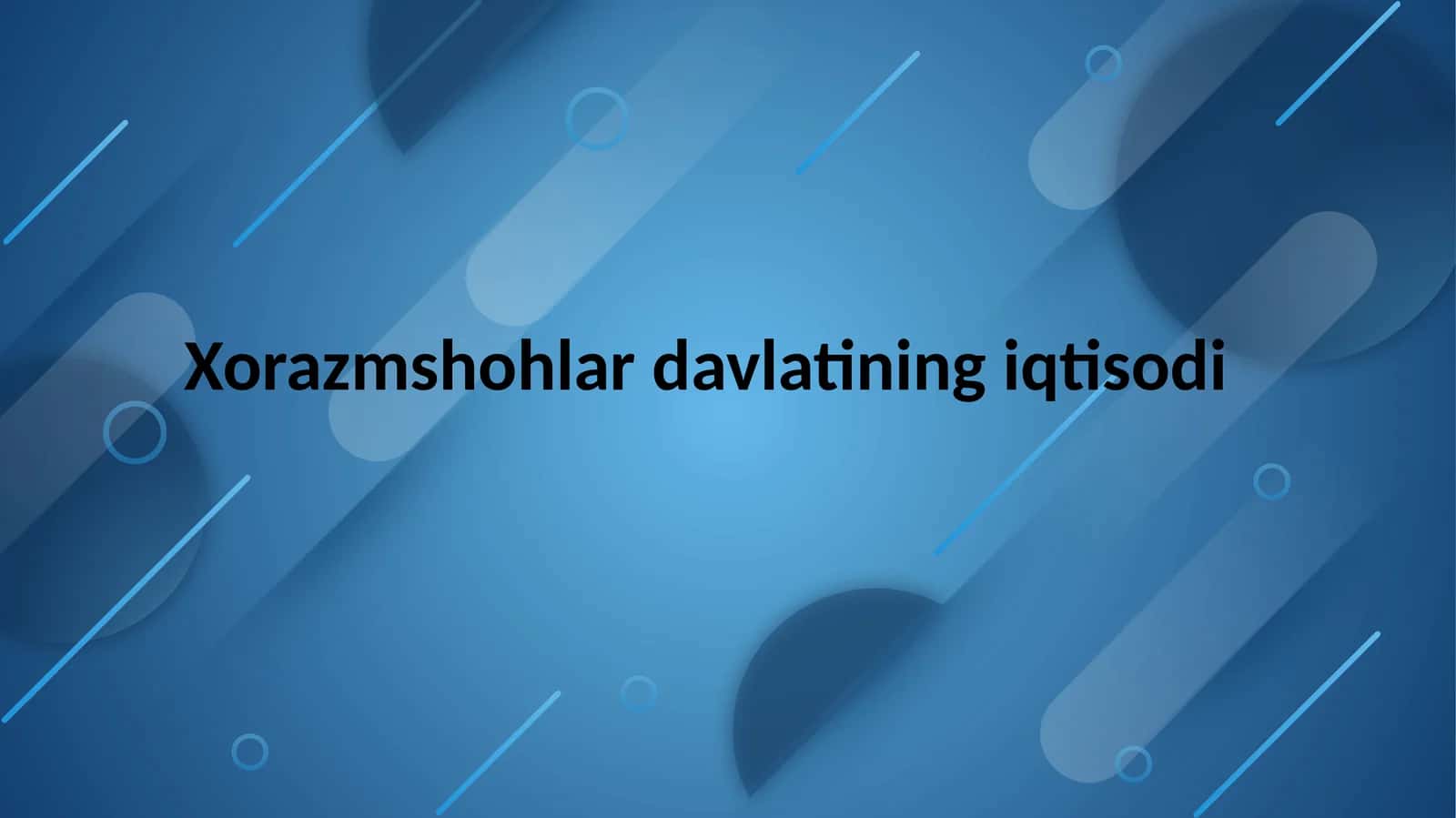 Xorazmshohlar davlatining iqtisodi 1