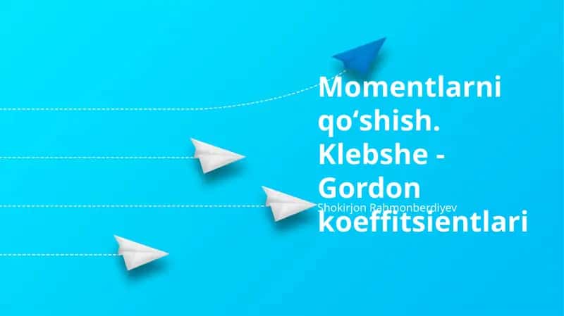 Klebsh-Gordon Koeffitsiyentlari 1