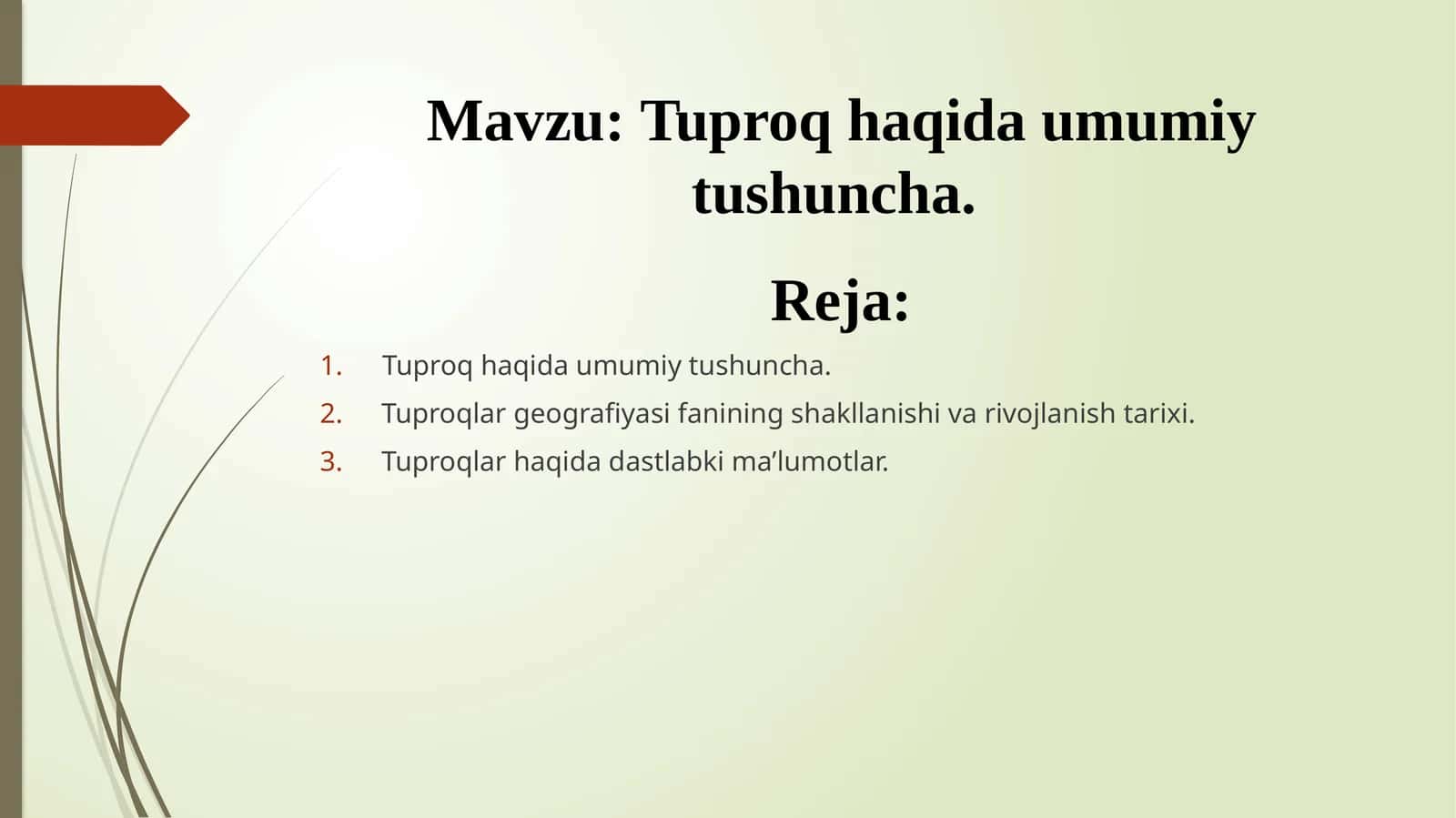 Tuproq haqida umumiy tushuncha 1
