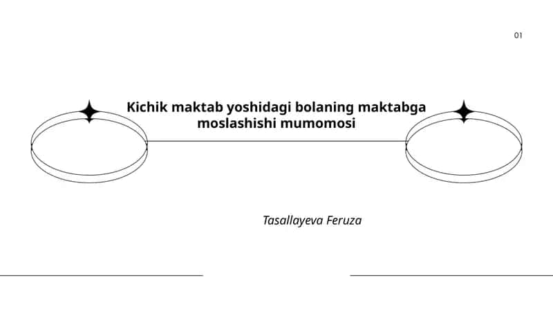 Kichik maktab yoshidagi bolaning maktabga moslashishi mumomosi 1