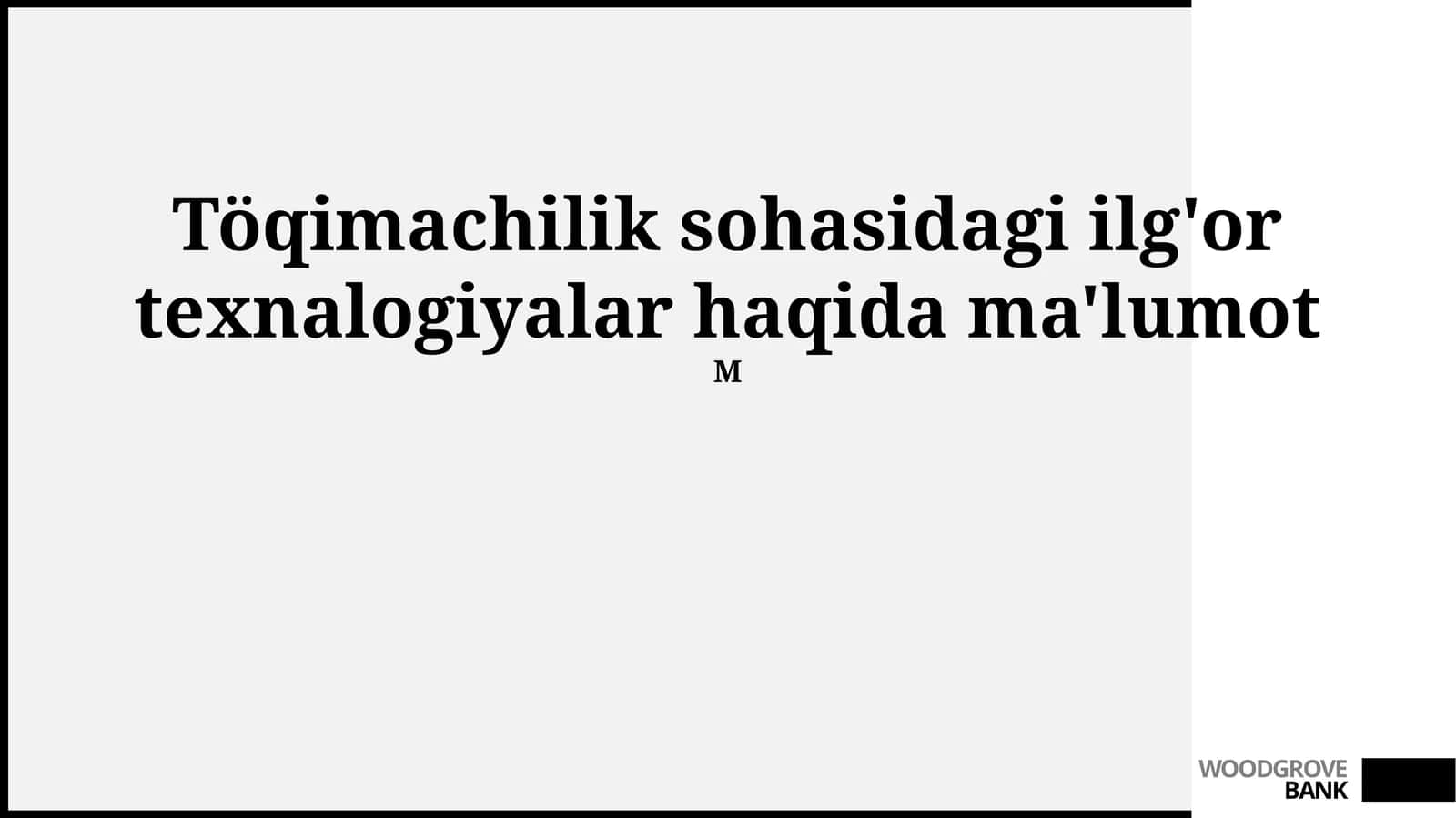 Blockchain texnologiyalari to'qimachilik sanoatida 1