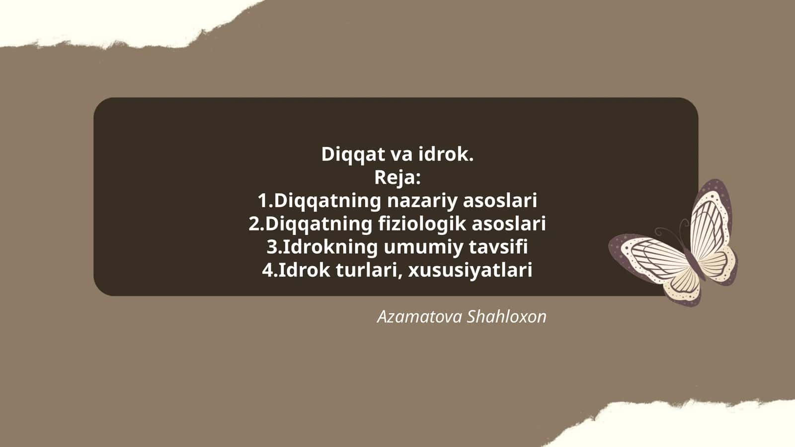 Diqqat va idrok 1