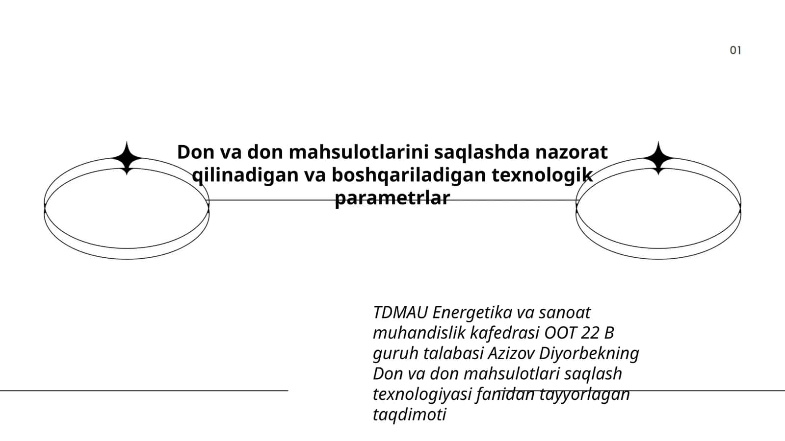 Don va don mahsulotlarini saqlashda nazorat qilinadigan va boshqariladigan texnologik parametrlar 1