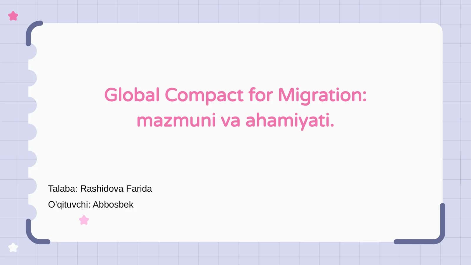 Global Compact for Migration: mazmuni va ahamiyati 1