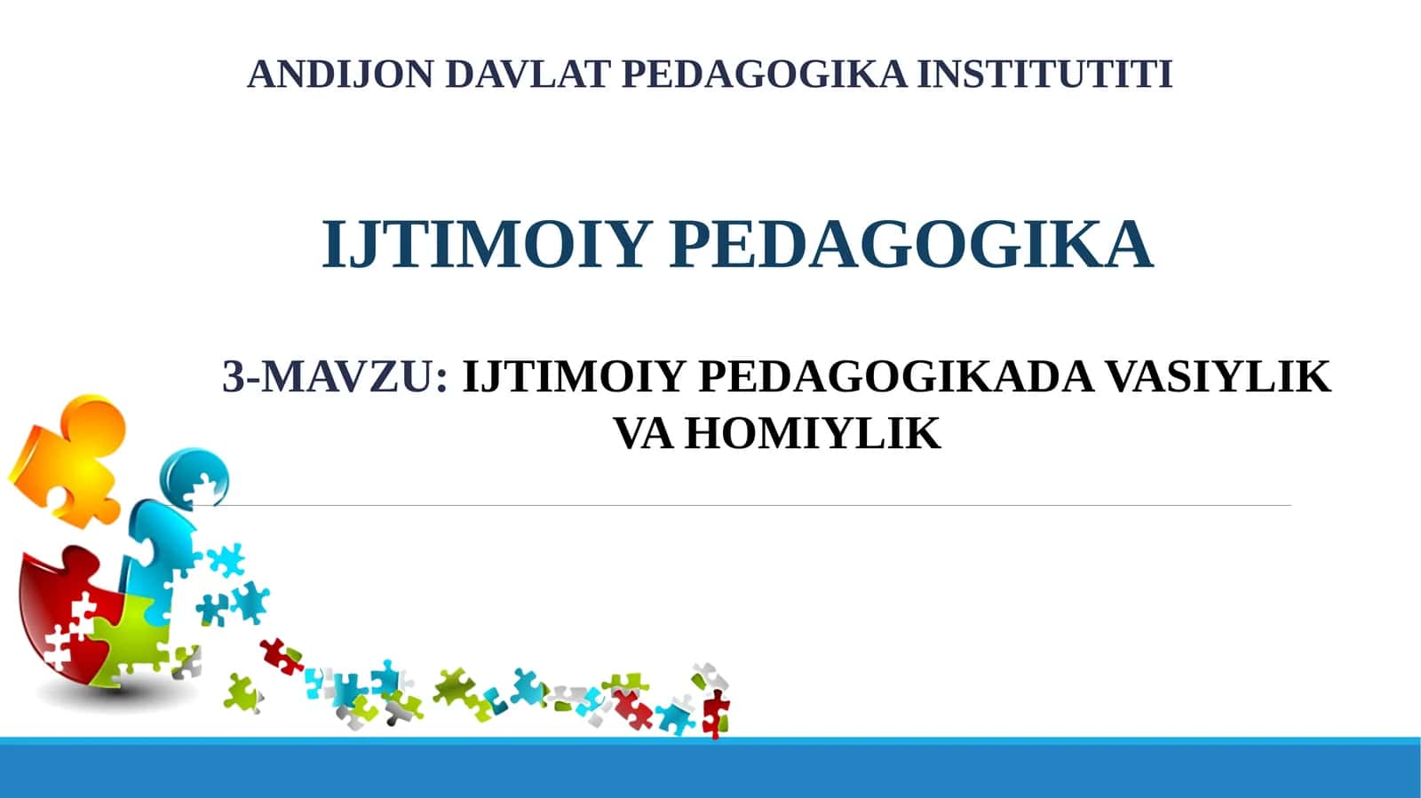 IJTIMOIY PEDAGOGIKADA VASIYLIK VA HOMIYLIK 1
