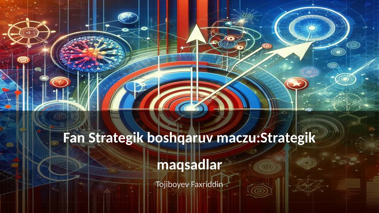 Fan Strategik boshqaruv maczu:Strategik maqsadlar 1