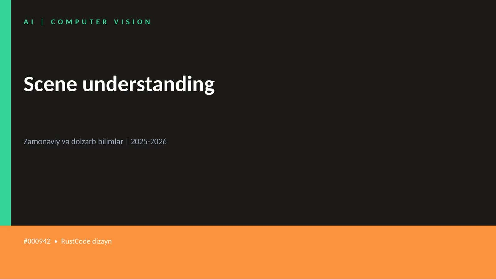 Scene understanding 1
