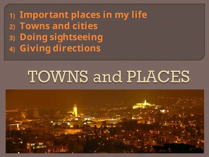 Important places in my life 1