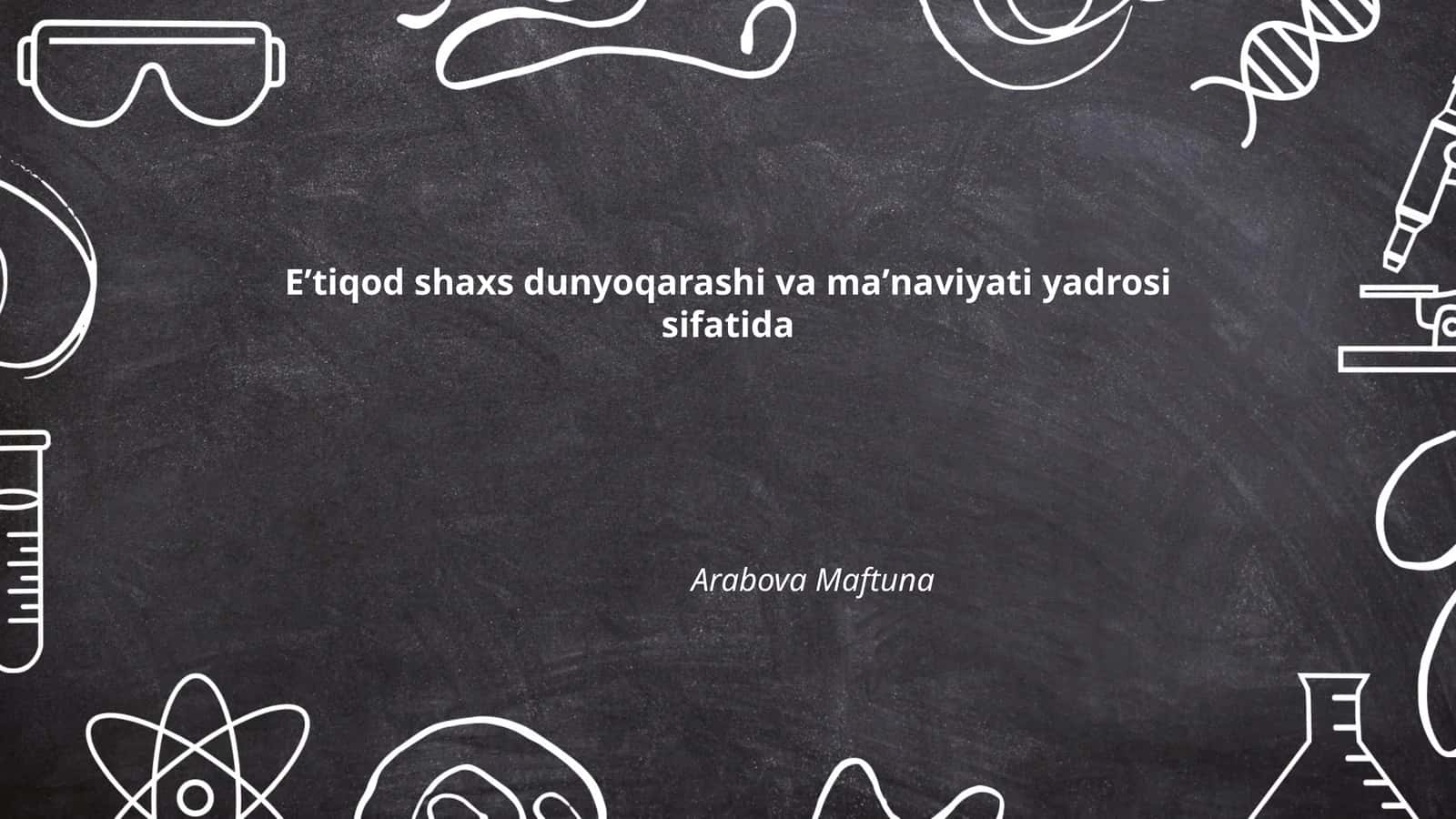 Eʼtiqod va shaxsiy identifikatsiya 1