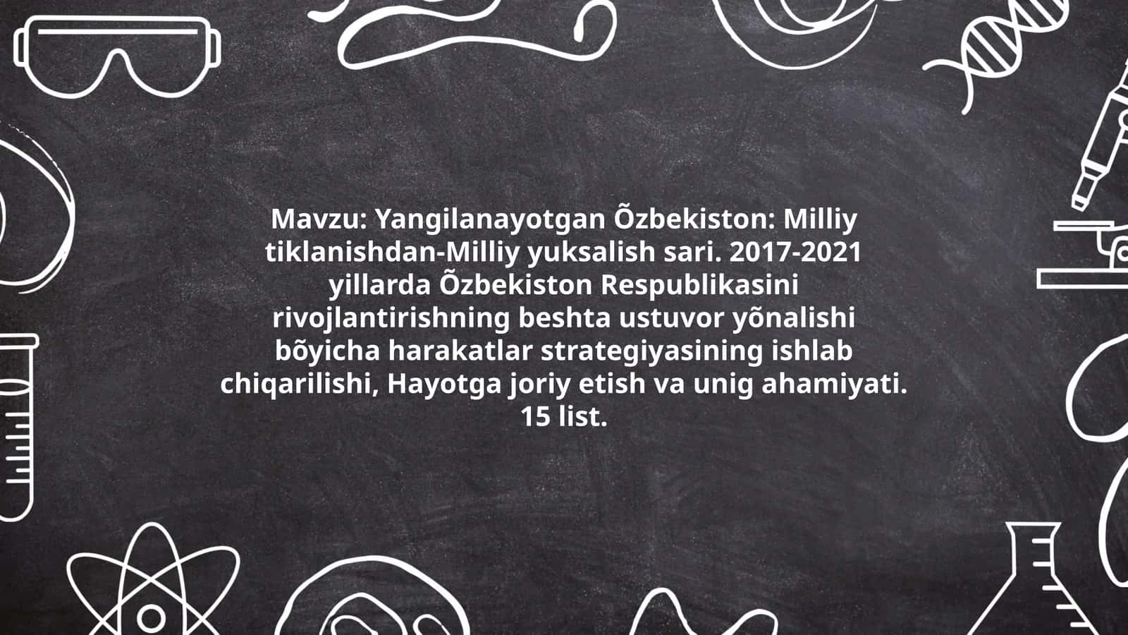Yangilanayotgan Õzbekiston: Milliy tiklanishdan-Milliy yuksalish sari 1