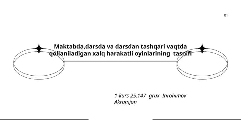 Xalq harakatli oyinlarining tasnifi 1