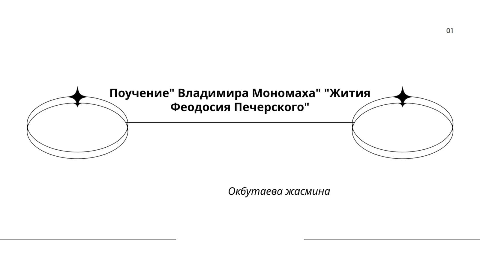 Поучение" Владимира Мономаха" "Жития Феодосия Печерского" 1