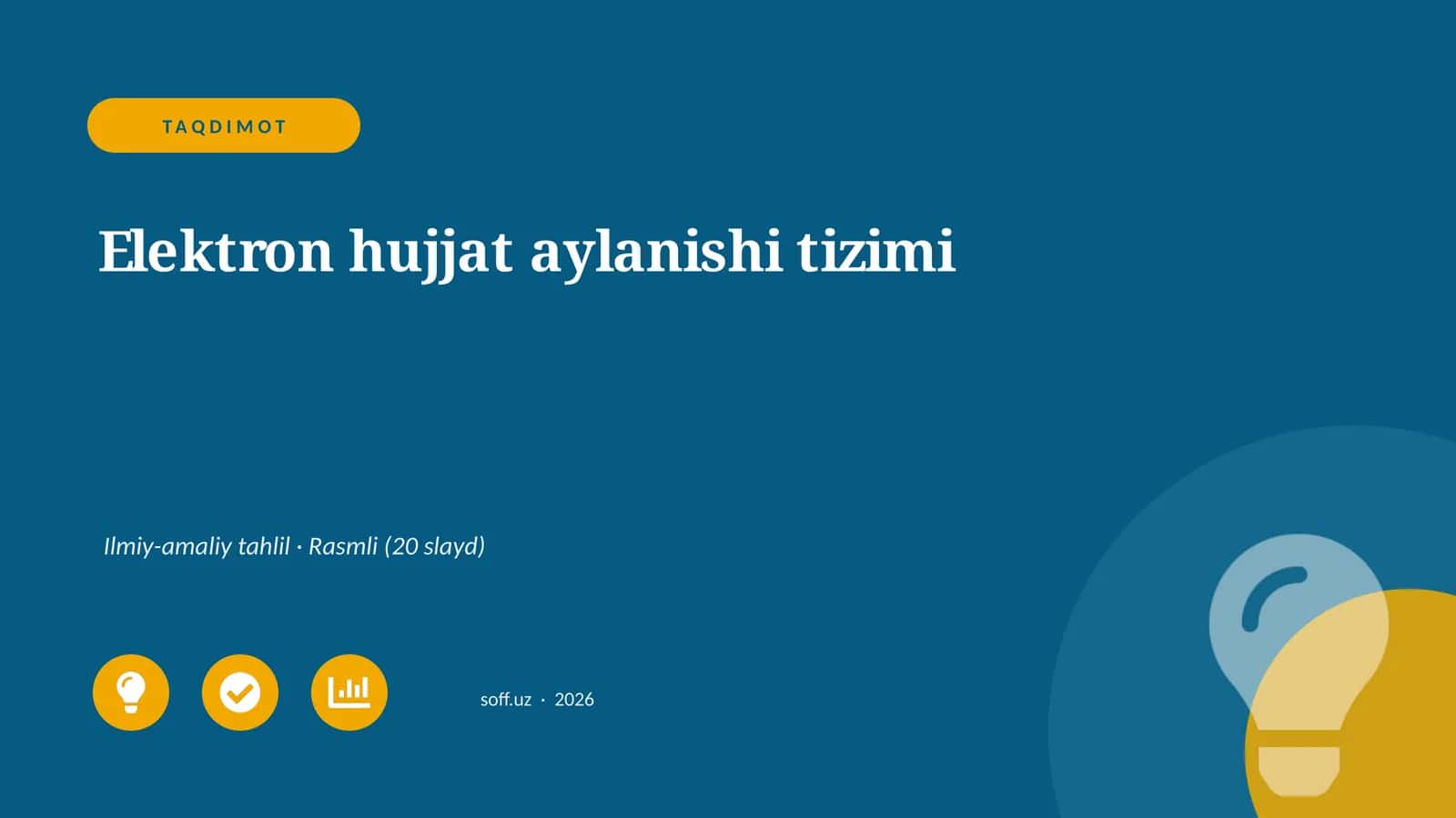Elektron hujjat aylanishi tizimi 1